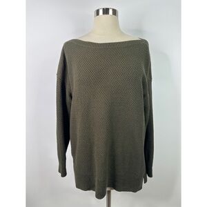 LOFT Knit Off The Shoulder Long Sleeve Sweater Top
